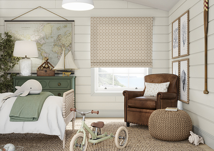 Whaley Great, Gingham Star Sand - Roman Blind - Image 3